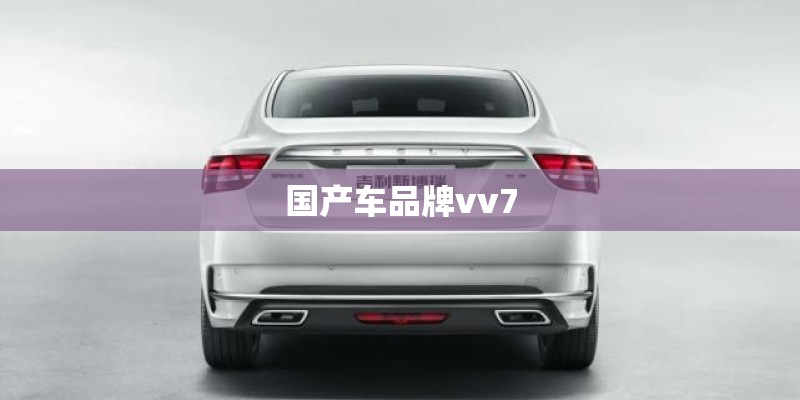 国产车品牌vv7