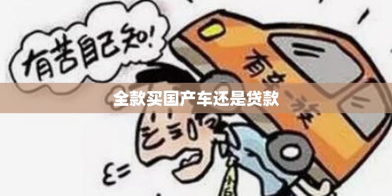 全款买国产车还是贷款