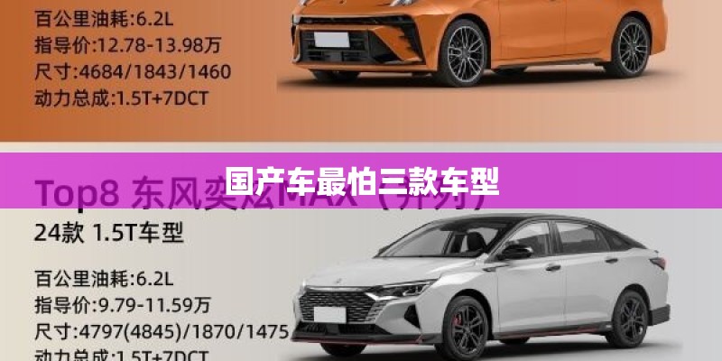 国产车最怕三款车型