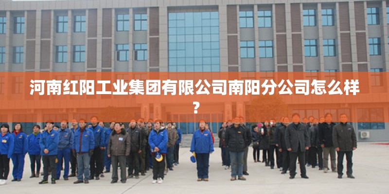 河南红阳工业集团有限公司南阳分公司怎么样？
