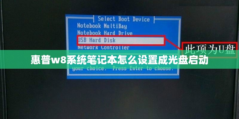 惠普w8系统笔记本怎么设置成光盘启动
