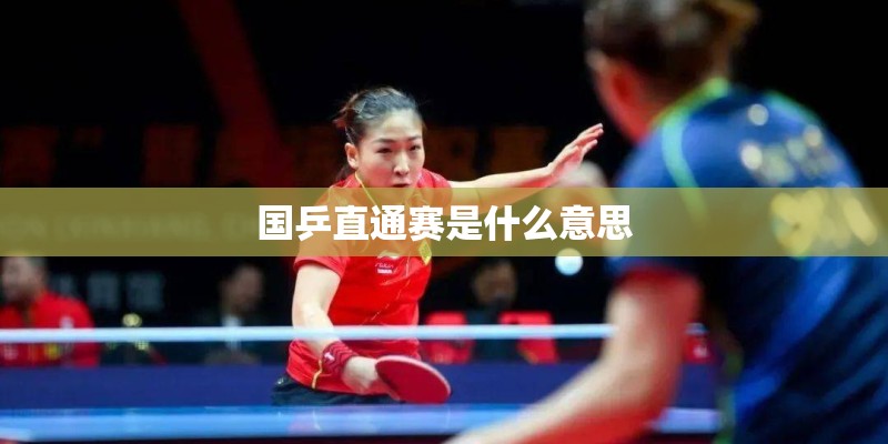 国乒直通赛是什么意思