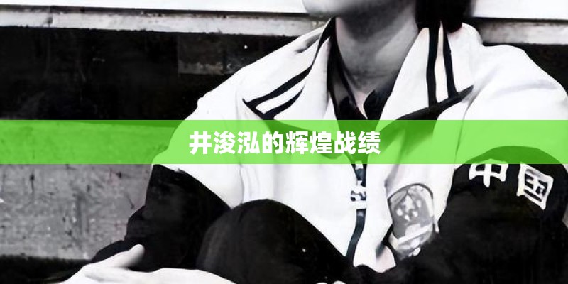 井浚泓的辉煌战绩