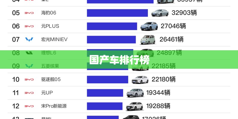 国产车排行榜