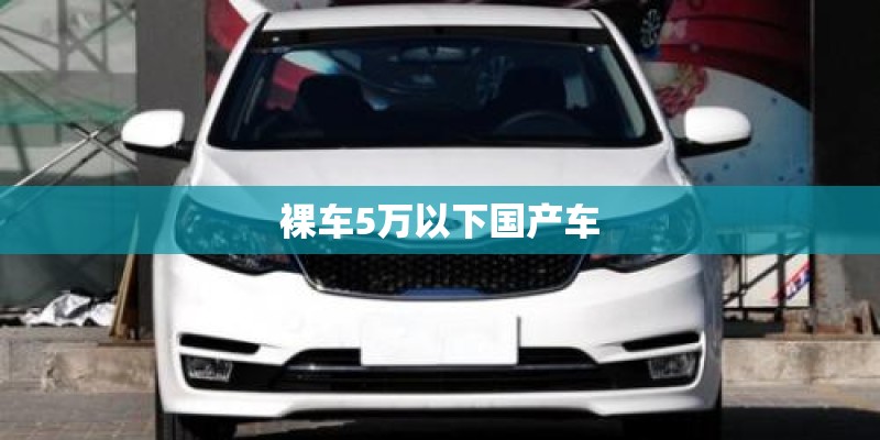 裸车5万以下国产车