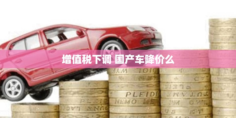 增值税下调 国产车降价么