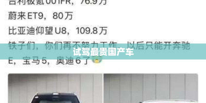 试驾最贵国产车
