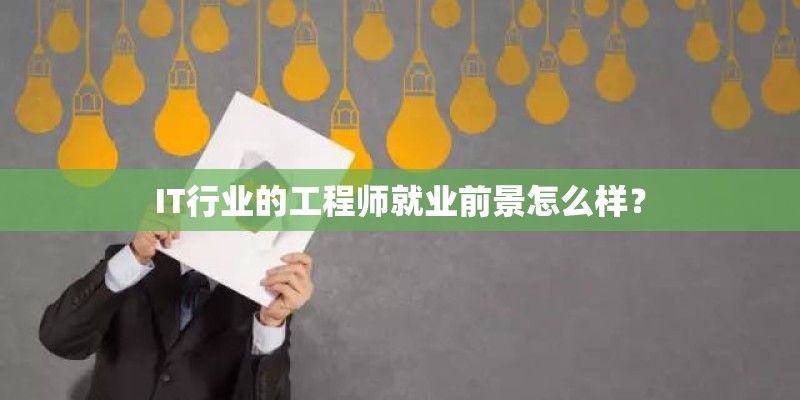 IT行业的工程师就业前景怎么样？