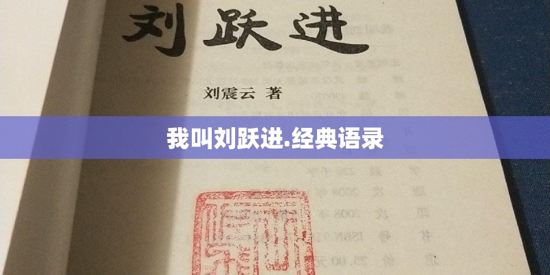 我叫刘跃进.经典语录