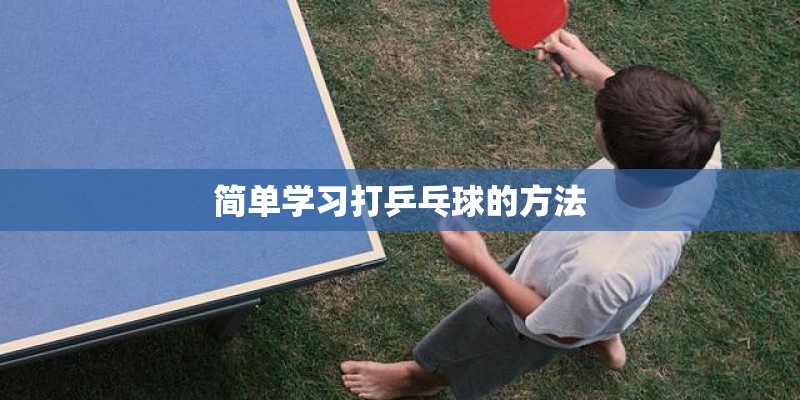 简单学习打乒乓球的方法