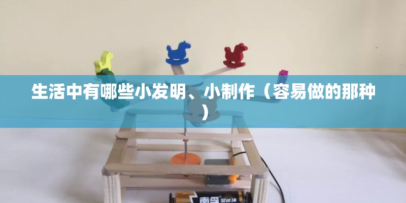 生活中有哪些小发明、小制作（容易做的那种）