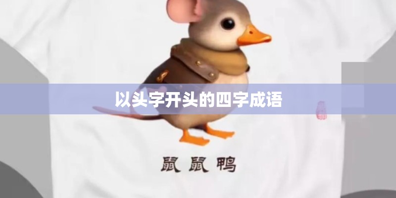 以头字开头的四字成语