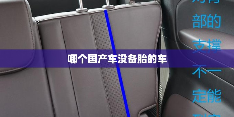 哪个国产车没备胎的车