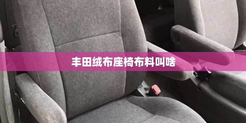 丰田绒布座椅布料叫啥