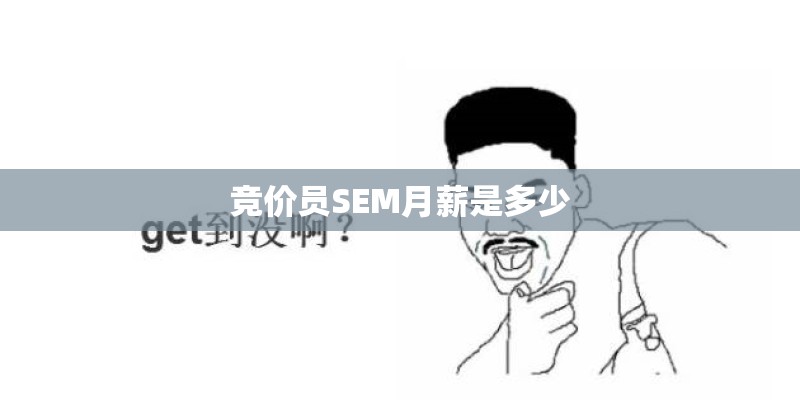 竞价员SEM月薪是多少 竞价员SEM月薪是多少