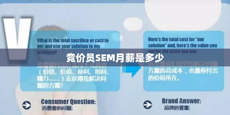 竞价员SEM月薪是多少 竞价员SEM月薪是多少
