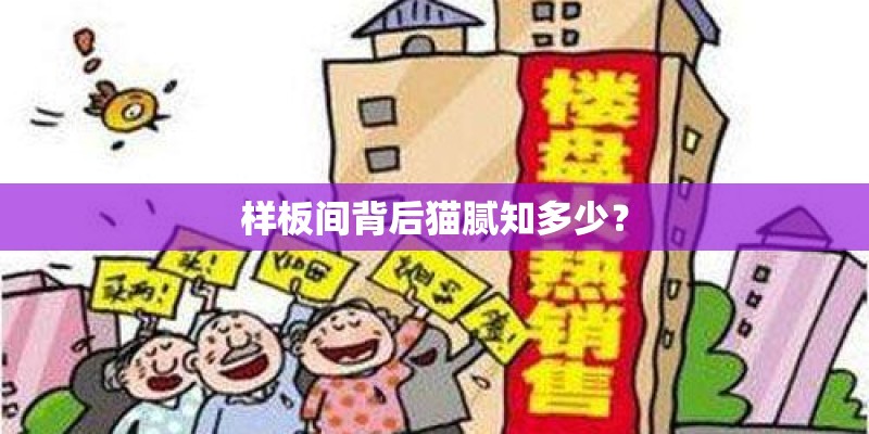 样板间背后猫腻知多少? 样板间背后猫腻知多少?