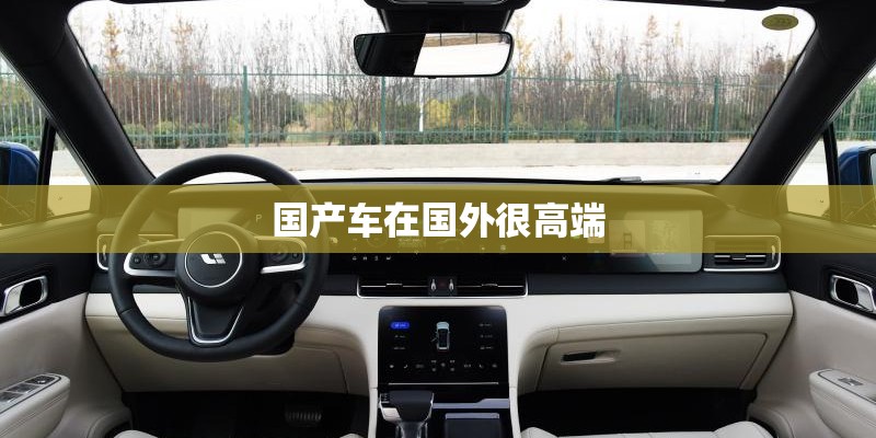 国产车在国外很高端 国产车在国外很高端