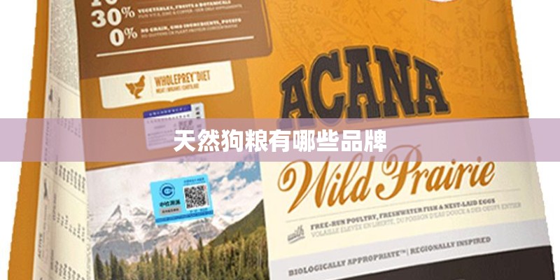 天然狗粮有哪些品牌