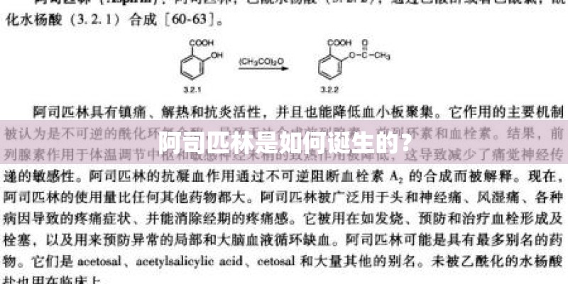 阿司匹林是如何诞生的？