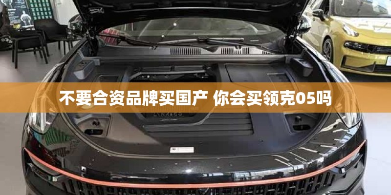不要合资品牌买国产 你会买领克05吗