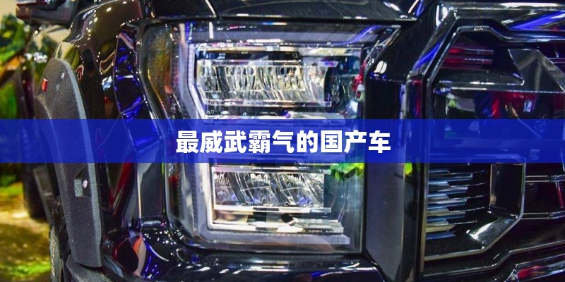 最威武霸气的国产车