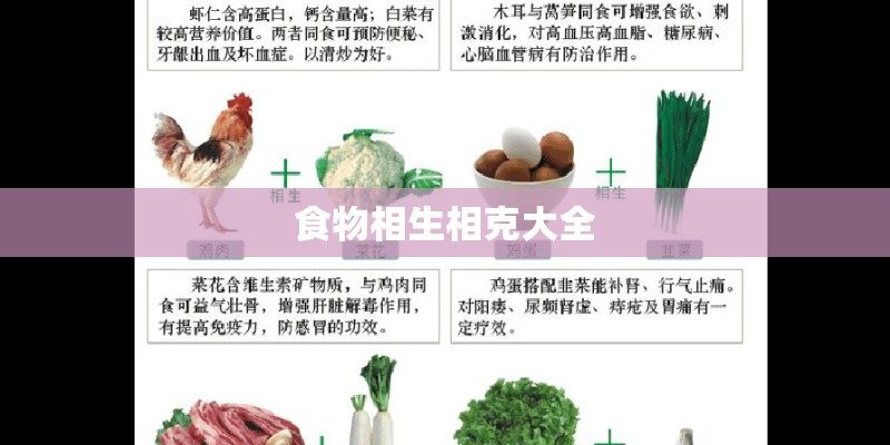 食物相生相克大全