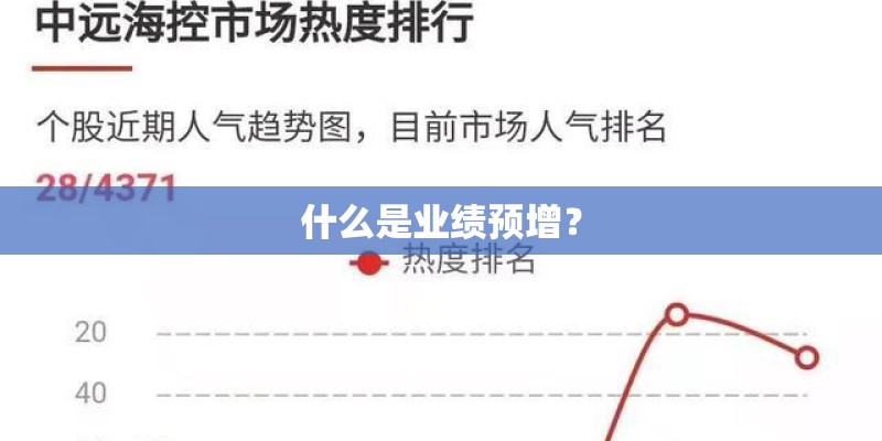 什么是业绩预增? 什么是业绩预增?