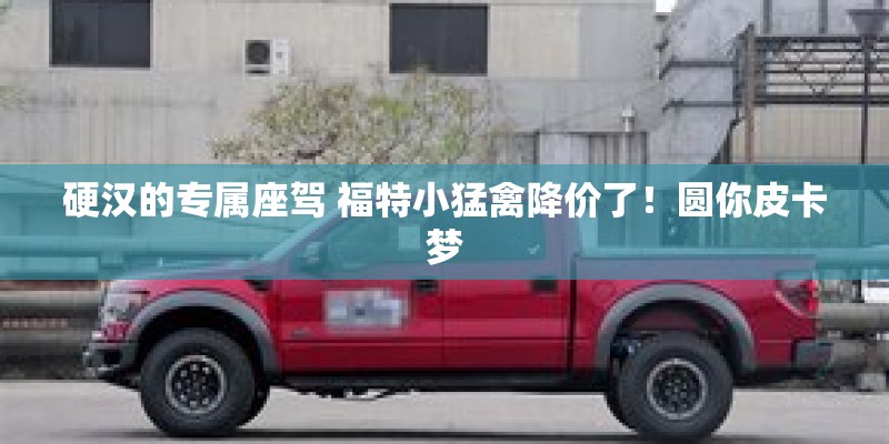 硬汉的专属座驾 福特小猛禽降价了！圆你皮卡梦