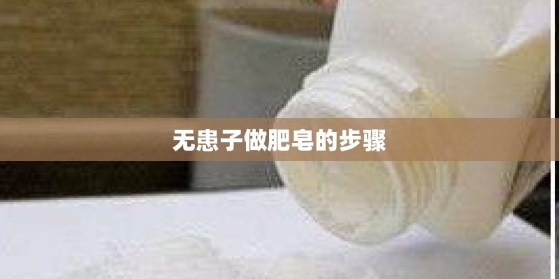 无患子做肥皂的步骤