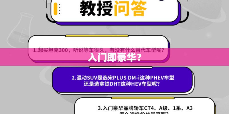 入门即豪华？