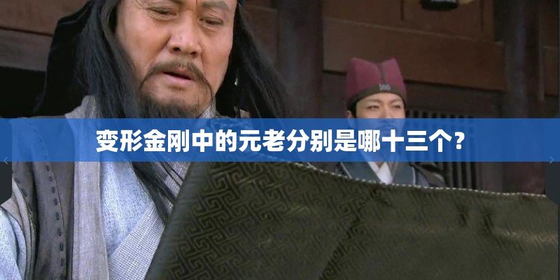 变形金刚中的元老分别是哪十三个？