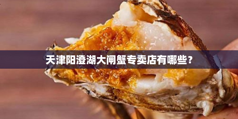 天津阳澄湖大闸蟹专卖店有哪些？