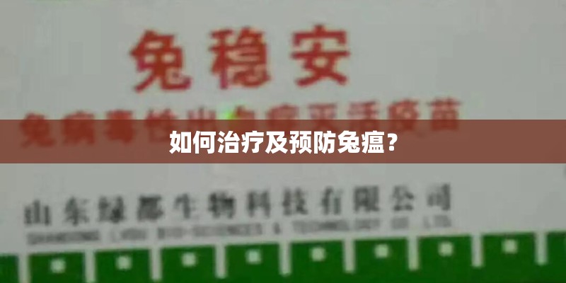 如何治疗及预防兔瘟？