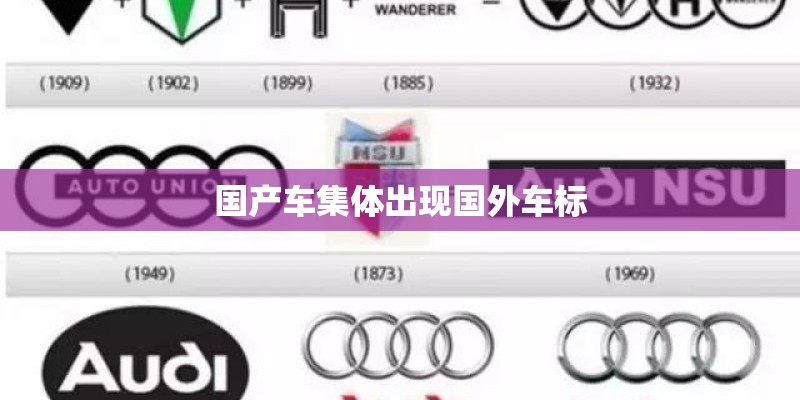 国产车集体出现国外车标 国产车集体出现国外车标