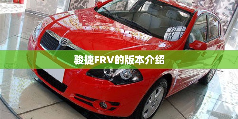 骏捷FRV的版本介绍