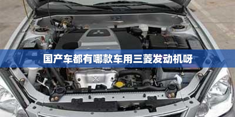国产车都有哪款车用三菱发动机呀