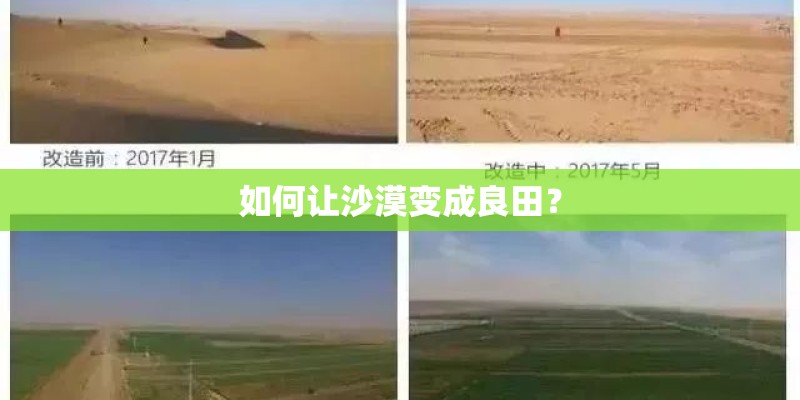 如何让沙漠变成良田？