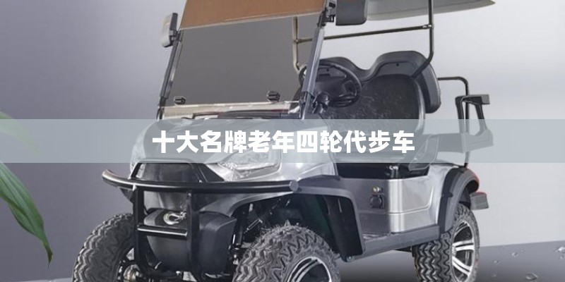 十大名牌老年四轮代步车 十大名牌老年四轮代步车