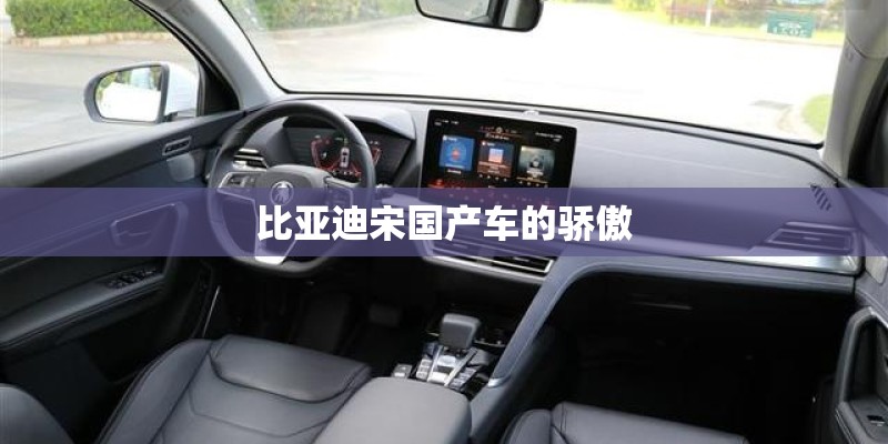 比亚迪宋国产车的骄傲