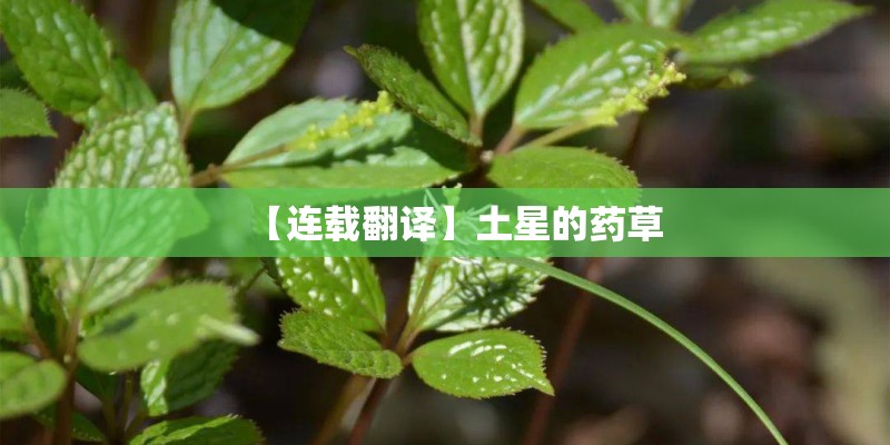 【连载翻译】土星的药草