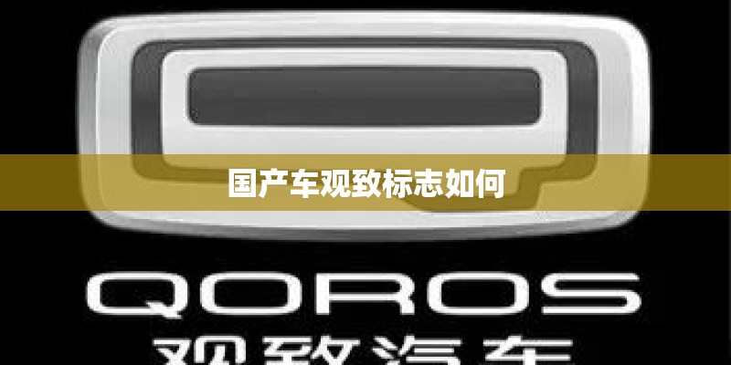 国产车观致标志如何