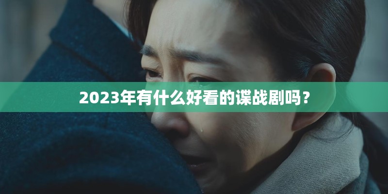 2023年有什么好看的谍战剧吗？