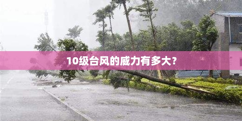 10级台风的威力有多大？
