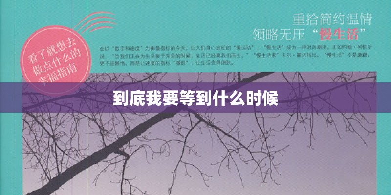 到底我要等到什么时候
