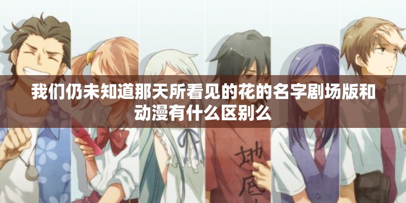 我们仍未知道那天所看见的花的名字剧场版和动漫有什么区别么