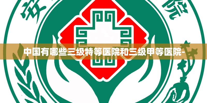 中国有哪些三级特等医院和三级甲等医院-